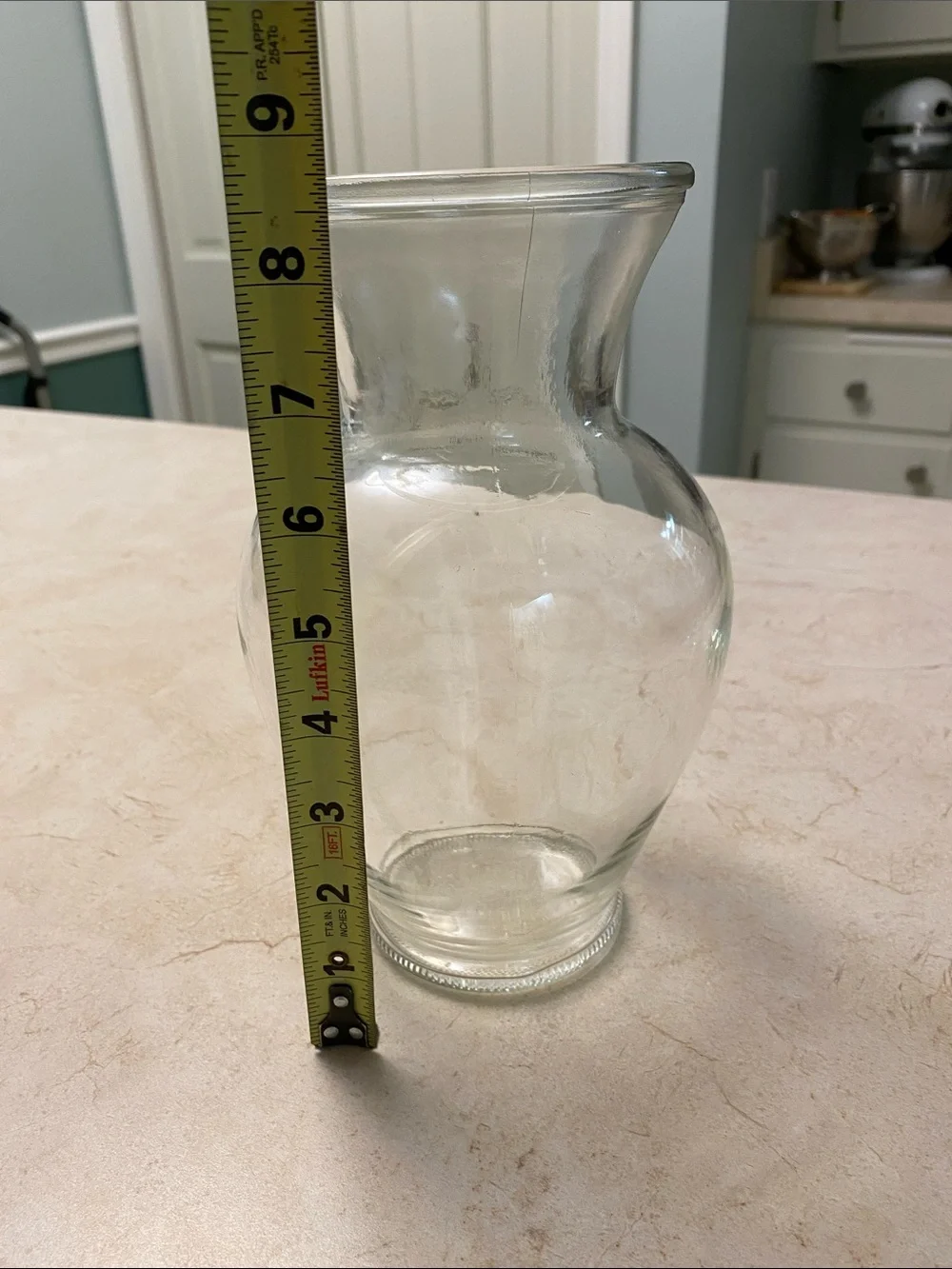Classic Fluted Large Glass Vase